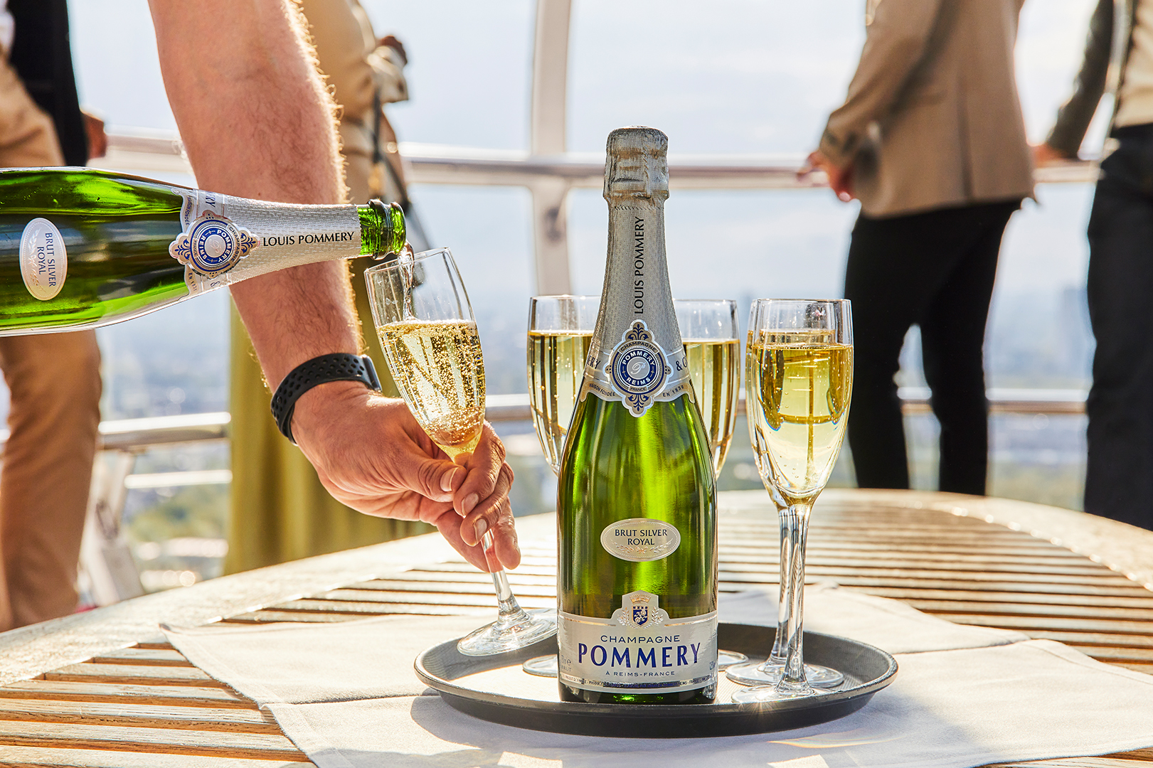Enjoy a selection of Seasoned canapés whilst you experience 360-degree views of London.